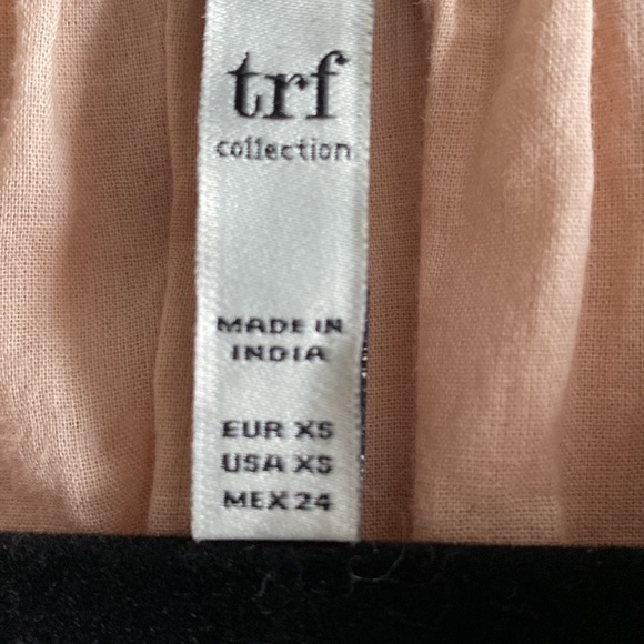 Zara trf Collection Embroidered Long Sleeve Tunic with Pom-Pom Tie - Picture 13 of 13